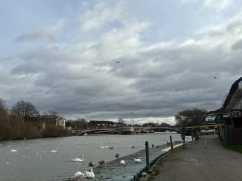 Thames Path in Caversham at Thames Side Promenade, Caversham, Reading RG4 8BD on Dec 22, 2023