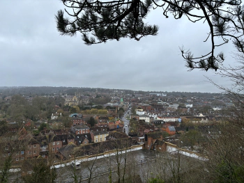 Day Trip to Winchester at St Giles Hill viewing platform, Winchester, Hampshire SO23 8BL on Feb 17, 2024